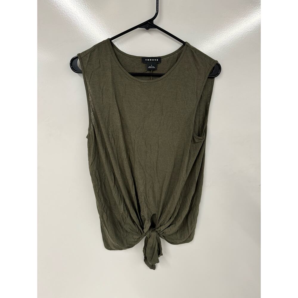 Trouve Women's Army Green Tank Size S